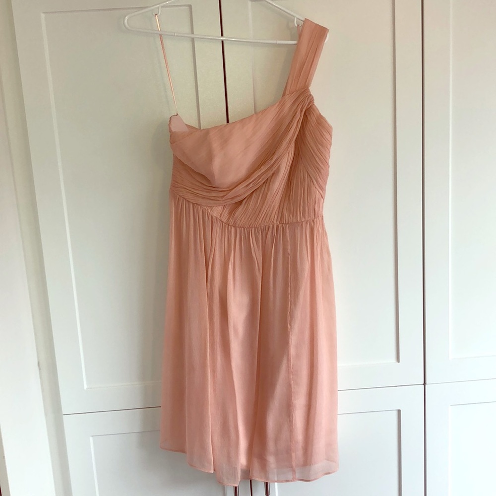 J Crew Blush Bridesmaid Dress